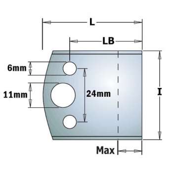 Plaquettes réversibles pour porte-outils